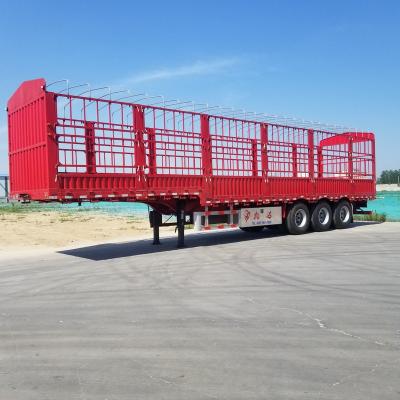 China Brand 3 Axles Transport Trailer JT Truck High Truck Barrier Cargo Barrier Semi Trailer Heavy Cargo Side Barrier for sale