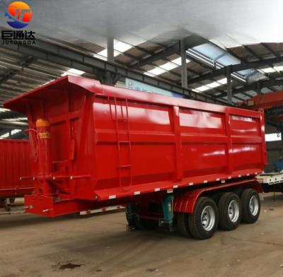 China Truck Trailer JT Brand Factory Price 80 Tons 3 4 Axles Dump Semi Trailer / Rear Tipper Trailers For Sale for sale