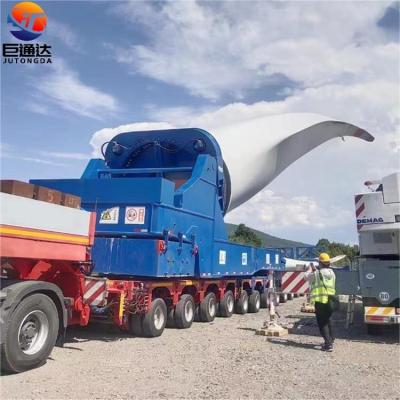 China Transport construction machinery JT brand heavy load 50m wind blade pusher adapter 100t wind turbine trailer suitable for mountain road for sale