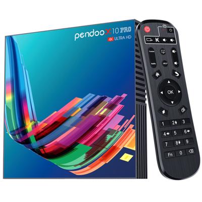 China HD TV Support 4K Pendoo X10 Pro High Speed ​​Ram 4gb 32gb ROM 2019 Set Top Mpeg6 Card Smart Android 9.0 TV Remote Control Box for sale