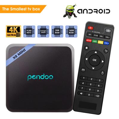 China OEM/ODM Pendoo X8 Core 2gb TV Mini S905W 7.1quad Android Smart TV Box 4k Android TV Box for sale