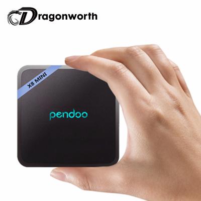 China Other Pendoo Amlogic S905W Smart Wifi Mini TV Box Mini TV Box 1GB 8GB 4K hd 2019 Android Pendoo X8 with IR and Mount for sale