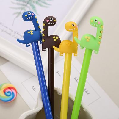 China Normal promotional cute dinosaur decoration gel pen for student office stationery for sale