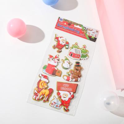 China Decoration Sticker Wholesale 3D Puffy Sticker For Kids Christmas Decorative Sticker for sale