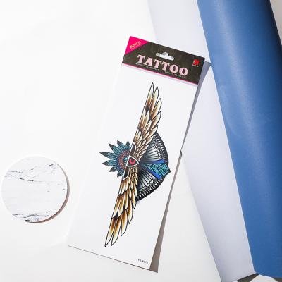 China Hot Selling Gold Stamping Temporary Body Art Sticker Pretty Rose Temporary Wing Tattoo Stickers Stickers Tattoos for sale