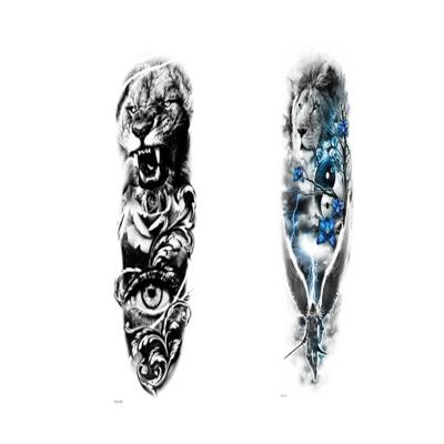 China Temporary Custom Black Waterproof Dragon Tattoo Stickers Adult Men Arm Temporary Tattoo Sticker for sale