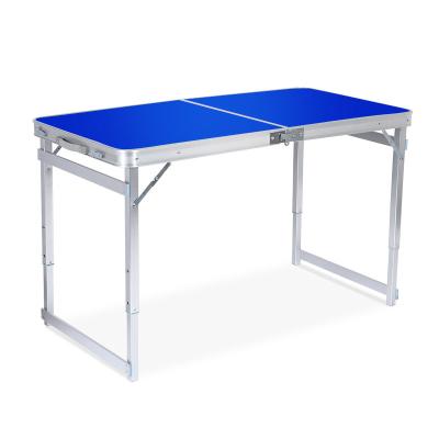 China Wholesale Outdoor Adjustable Height 4FT Picnic Camping Aluminum Folding Tables Cheap Durable Material for sale