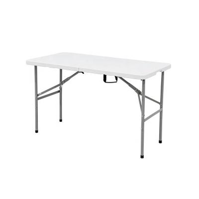 China Durable 4ft 120cm Banquet Picnic Material Outdoor HDPE Plastic Folding In Half Tables for sale