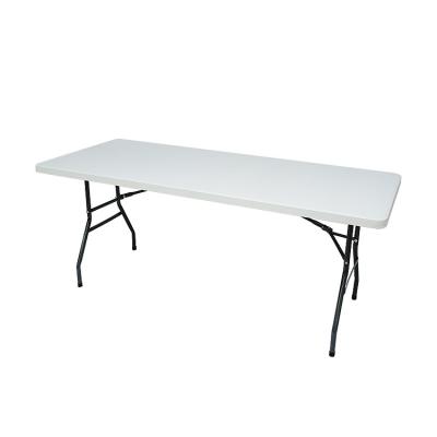 China Durable Material Cheapest Outdoor HDPE Plastic 180cm Folding Table with CE En581 Certification for sale