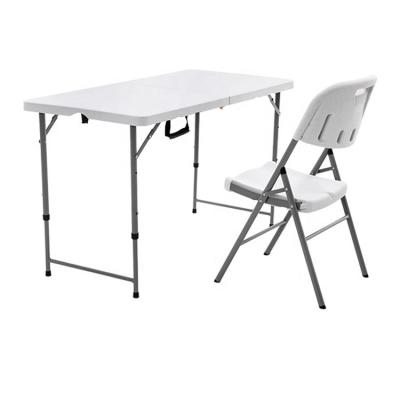 China High Quality Durable Material White 8ft Adjustable Folding Coffee Table Adjustable Folding Coffee Table To Dining Table And Chairs for sale