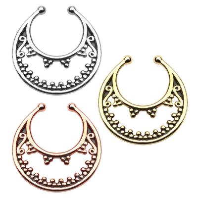 China White Copper BOHEMIA Septum Piercings Nose Body Jewelry Nose Septum for sale