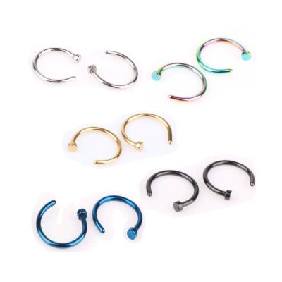 China Unisex Nose Ring Circle Casual/Sporty Hot Selling Custom Design Nose Rings Jewelry for sale