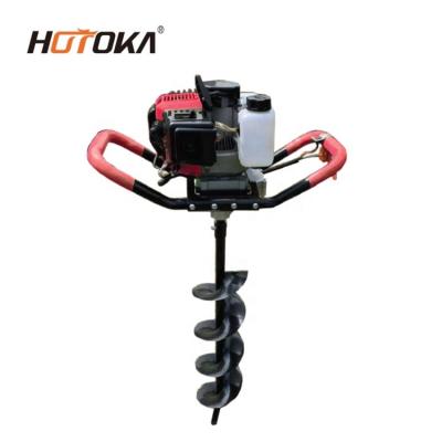 China OTHER New 52cc Single Manual Earth Auger Machine Tree Planting Drill Manual Digging Ground Auger for sale