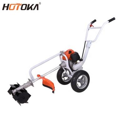 China Popular 2 Stroke 2-Stroke Wheels Brush Cutter 52cc Hot Selling Grass Trimmer for sale