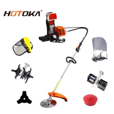 China 2-Stroke 2 Stroke Petrol Brush Cutter Backpack Multi Function Grass Trimmer for sale