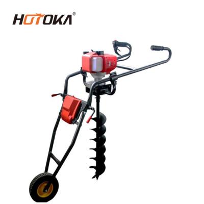 China India Hand Push Hole Machine 52cc Tree Planting Digging Earth Drilling Rig Without Drill for sale