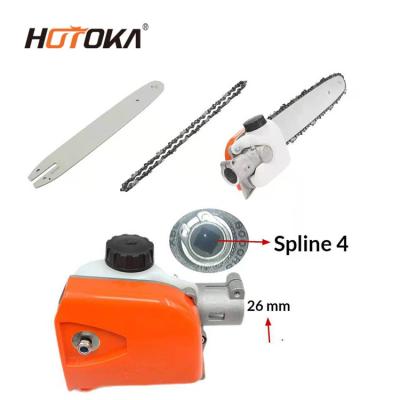 China Hot Selling 2-Stroke 12inch Bar Adjustable Guide Bar Pruner Gas Chainsaw Pole Main Assembly Shaft Trimmer for sale