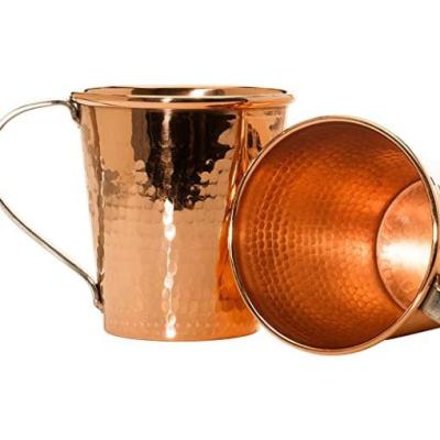 China Viable Stainless Steel-Copper Moscow Attack Mule Hammered Cups for sale