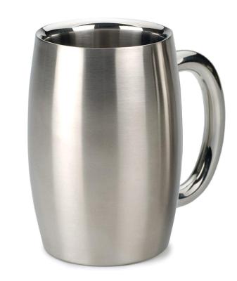 China Viable Hot Selling Stainless Steel Beer Mug Coffee Beer Mug Unbreakable Double Wall Mug With Handle for sale