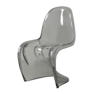 China Fashion Hot Modern Luxury Designer PP Transparent Plastic Kick Pan Hotel Dining Wedding Chair for sale