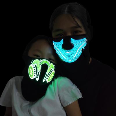 China Eco - Friendly Led Light Up Party Mask Masquerade Masks Led Sound Activated Led Party Mask for sale