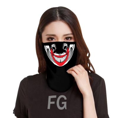 China High Quality and Cheap Eco-friendly Finegreen LED Halloween Masks Sound Control EL Masks Led Mask Party for sale