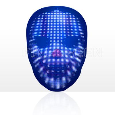 China Changing Pictures APP Mobile Phone LED Mask Light Up Programmable LED Message Mask For Halloween Party Event for sale