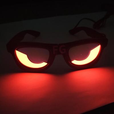 China Dancing Newcomer Lightweight Equalizer EL Panel Led Eye Glasses Led Party Glasses for sale