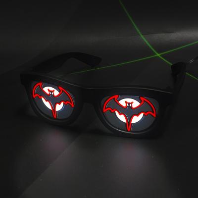 China Dance Newcomer Flash Led Party Bright Glasses Glow Eye Sunglasses For Night Party for sale