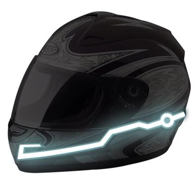 China Turn Signal New Arrival Led Motorcycle Helmet Light Intense Brightness Blue Color Motorcycle Helmet Led Massive Stock for sale