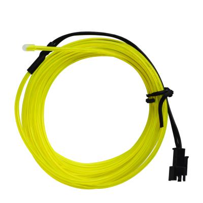 China Factory Flash OEM 5.0 mm DIY Glowing Customized 3m Flexible Neon Light Glow EL Wire for sale