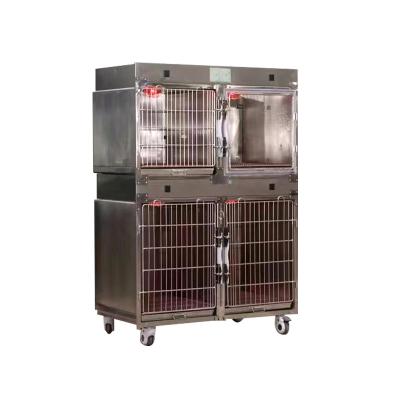 China Hot-selling Animals Stainless Steel Inpatient Cage For Veterinary Cages With Best Price for sale