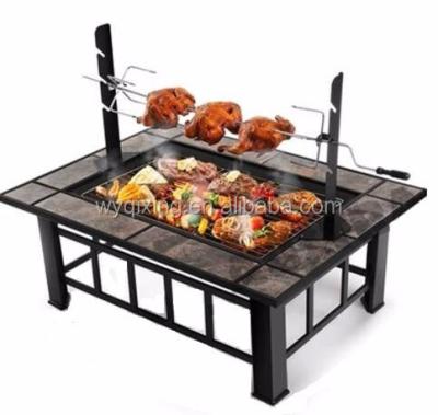 China 2016 New Easily Assembled Barbecue Grill Fire Pit With Chicken Rotisserie for sale