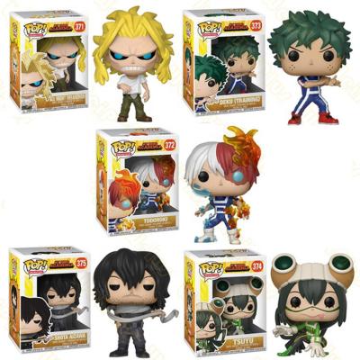 China Toy Funk Pop Anime My Academia Cartoon Character DEKU TSUYU SHOTA AIZAWA ALL FORCE Cute Vinyl Figure Collectible Model Toys for sale