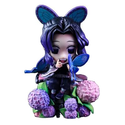 China Cartoon Toy 16cm Demon Slayer: Kimetsu No Yaiba Kochou Shinobu PVC Action Number Collection Model Toys Doll Gift for sale