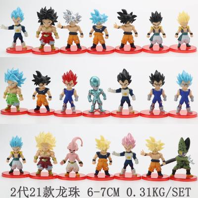 China Cartoon toy wholesale dragon z action numbers toys anime pvc action number 21 design japanese ball for sale