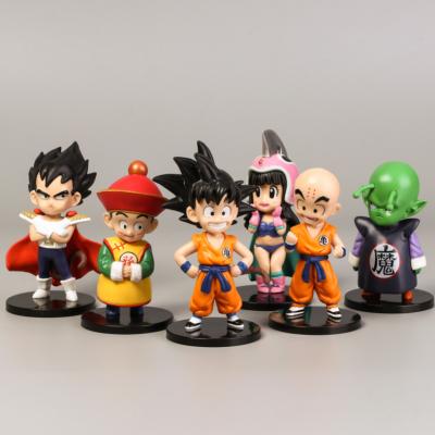 China Cartoon Toy Free Shipping Dragon Ball Z Action Number Dragon Ball Figure Toys Son Goku Vegeta Figure Model Toys Dolls for sale