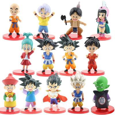 China Set of Toy Gohan Dragon Balls Cartoon Toy 13Pcs Dragon Balls Table Decoration Ornament Action Anime Figure Figures for sale