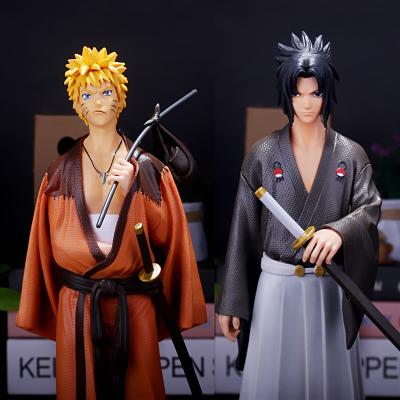 China Toy New Style Japanese Anime Narut Kimono Cartoon Narut and Sasuke Figures for sale