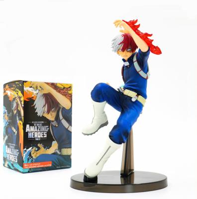 China Funny My Academia /Boku no Academia Todoroki Shoto Anime PVC Figure Toy 15cm for sale