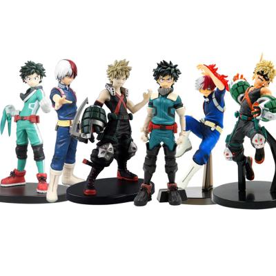 China Cartoon Toy Anime My Midoriya Izuku Todoroki Shoto Academia Collectible Toys Action Numbers Cake Decorating Models for sale