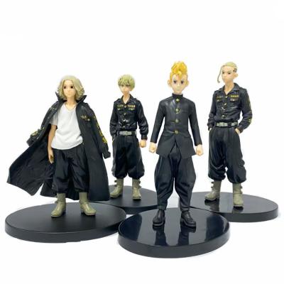 China Anime Tokyo Avengers 4 Styles Hanagaki Takemichi Ryuguji Ken Baji Keisuke Matsuno Chifuyu Funny Action Figure 16cm for sale