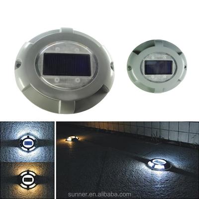 China Solar LED Dock Path Platform Road Stud Maker Light Driveway Yard Garden Step Lamp SUN-D-8 for sale