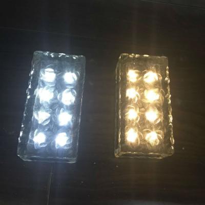 China Solar Led Brick Light Ice Glass Ground Lamp SNT-D-3 for sale