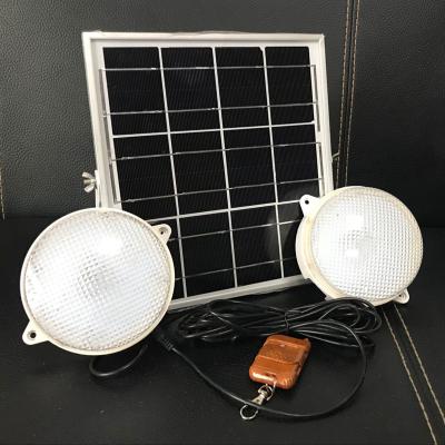 China Garden Indoor Garden Solar Ceiling Light with 5m Cable Twin Head Camping Lamp for sale