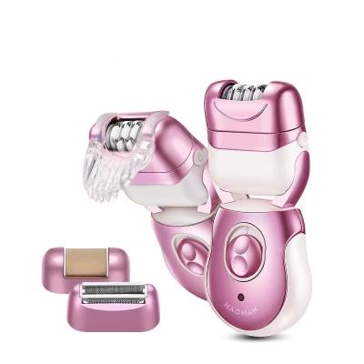 China Portable Mini Painless Three In One Cutter Head Hair Removal Depilator Laser Depilator Machine for sale