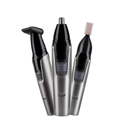 China Mini Painless Durable Rechargeable Cordless Portable Electric Three In One Low Price Ear Nose Hair Trimmer For Men for sale