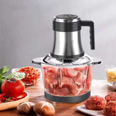 China Household 3l Large Capacity Multi Function Electric Dumpling Shredded Meat Minced Stuffing Grinders and Slicers Parts for sale