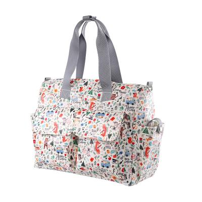 China 2021 New Tote Mummy Bag Fashion Multifunctional Handbag Waterproof Purpose Shoulder Baby Bag for sale