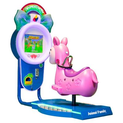 China Whole Playground Design 3D Amusement Kiddie Ride With Animal Family Rides Indoor Game Machine Child Swing Machine for sale